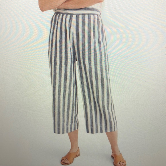 Madewell Pants - Madewell Huston Stripe Crop Pant